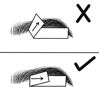 Note: remove strip parallel to skin